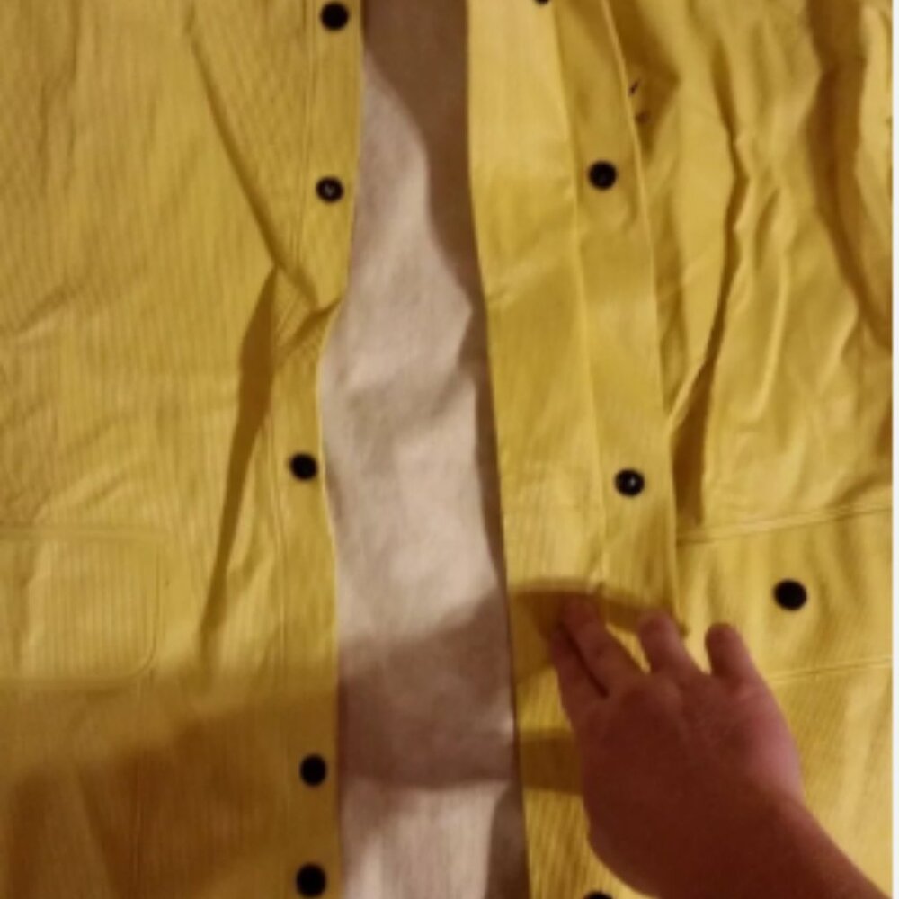 WEB TEX ONGUARD COLLARED 6 BUTTON szXX-LARGE 28x31 WET RAIN SUIT JACKET IH 00615 - Picture 3 of 12